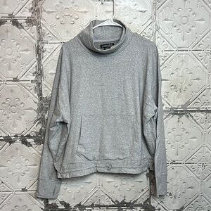 Like new! Gray Cowl Neck drawstring Sweatshirt